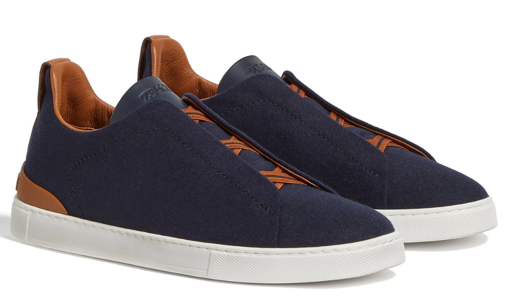 Zegna 14milmil14 Triple Stitch sneakers "Navy Blue"