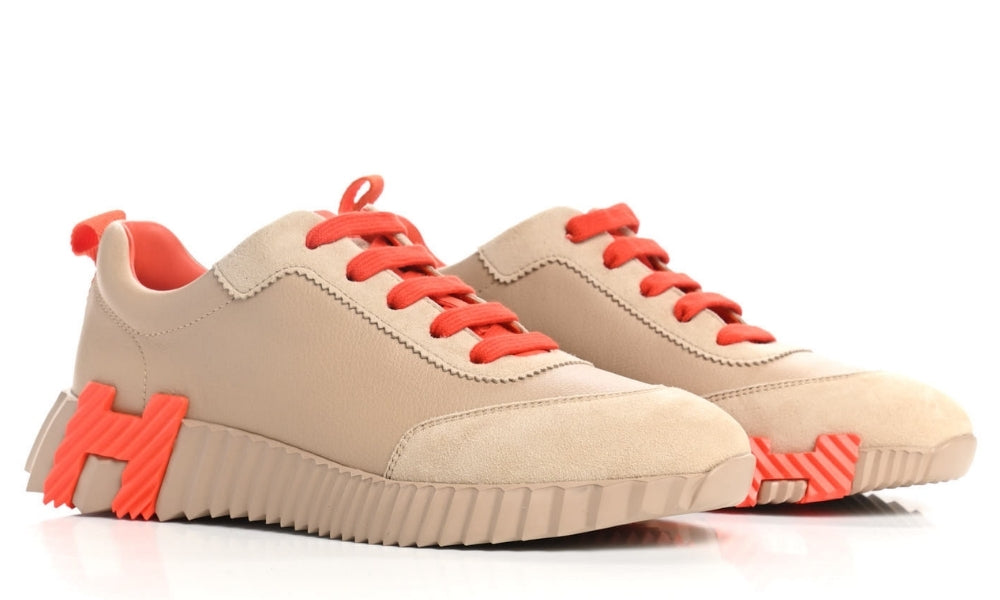Hermes Goatskin Suede Goatskin Bouncing  "Beige Sarrasin"