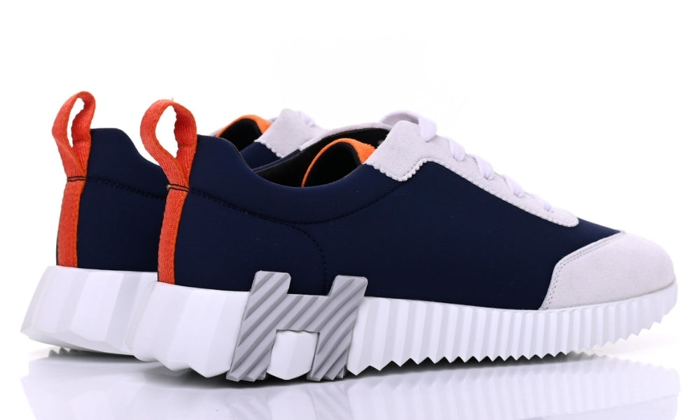 Hermes Suede and Nylon Boucning "Navy Blue/Grey"