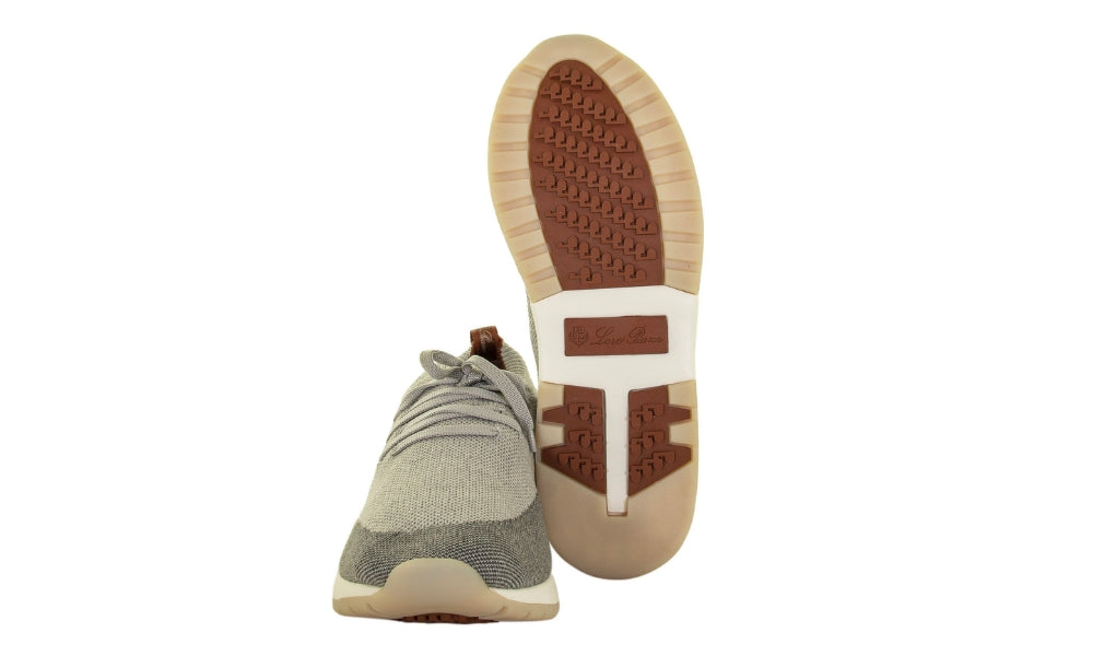 LORO PIANA Wool sock sneakers